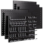 INCLY 90PCS Pegboard Wall Organizer, 6 Pack Metal Peg Board Panels by INCLY