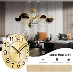 Metal Wall Clock Decorative 3D Metal Wall Art Clock - Image 5