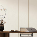 Natural White Wallpaper Grasscloth Textured Peel and Stick Wall - Image 3