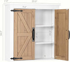 Spirich Bathroom Wall Cabinet Over Toilet, Farmhouse Wall Mounted Medicine - Image 2
