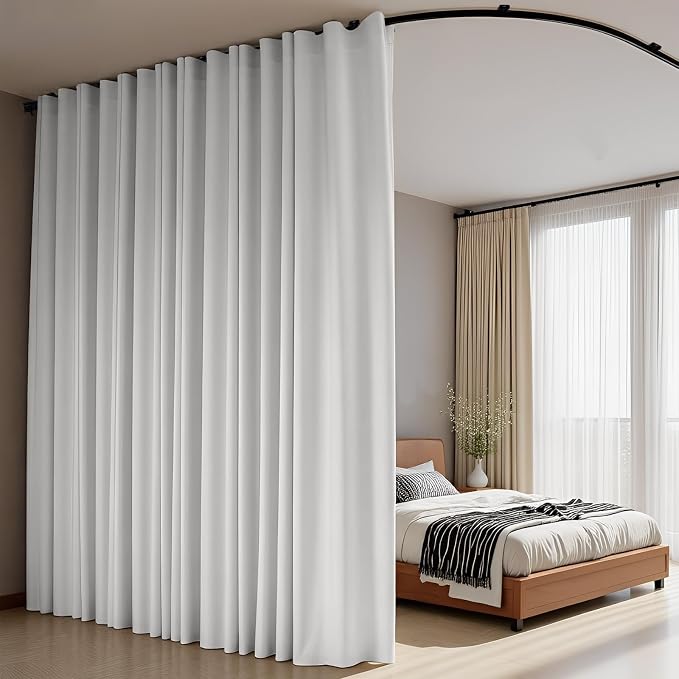 Room Divider Curtains Flexible Ceiling Tracks set Curtain track Ceiling Mount - Image 4