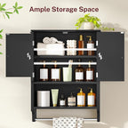 TEENFON Medicine Cabinet with Adjustable Shelves and Towel Rack, Bathroom Wall - Image 6