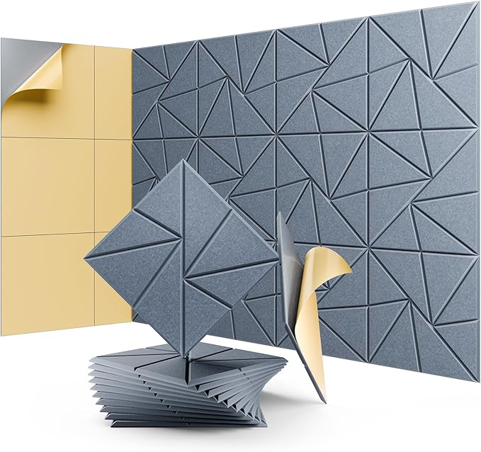 12 Pack Acoustic Panels, Sound Proof Foam Panels by LEIYER
