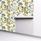 Blue Bird Self Adhesive Wallpaper Fresh Lemon Tree Peel and Stick Wallpaper - Image 7