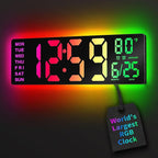 EASYERA 16.5" Large Digital Wall Clock by EASYERA