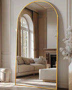Antok 81" x41” Arched Full Length Floor Mirror, Free Standing/Wall Mount/Leaning by AntokMirror