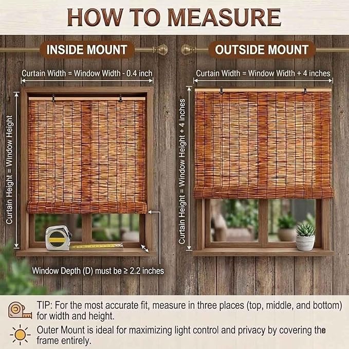 Bamboo Roller Shades for Outdoor Patio - Image 2