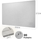 Lightomorrow Bulletin Board, 24 x 18 inches Felt Board Decorative Pin Board - Image 5