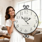 30 Inch Wall Clock for Living Room, Extra Large Farmhouse Wall Clock, Wrought by JUMBOHUMBLE