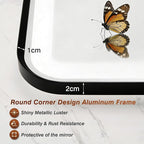 24x36 Inch Black Framed LED Bathroom Mirror - Image 8