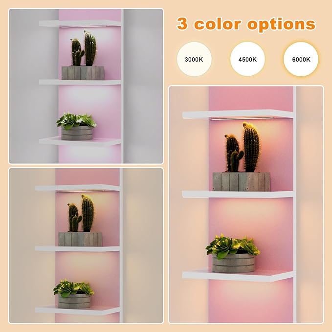 Homaterial 5 Tier Wall Shelf Unit, Modern Vertical Lack Wall Shelves - Image 6