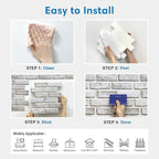 COMSTICKC 3D Faux Brick Wall Panels Peel and Stick Wall Covering, Not Real Brick - Image 8