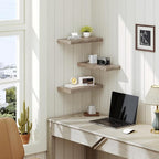 RALGEND Floating Shelves for Wall, 1.5" Thick Wall Shelf Set of 3 - Image 8