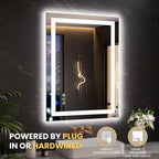 LOAAO 20"x28" LED Mirror for Bathroom, Lighted Bathroom Mirror - Image 7