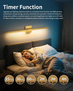 Rayogale 8000mAh Battery Operated Wall Sconce, 3000K/4500K/6000K Dimmable Gold - Image 5