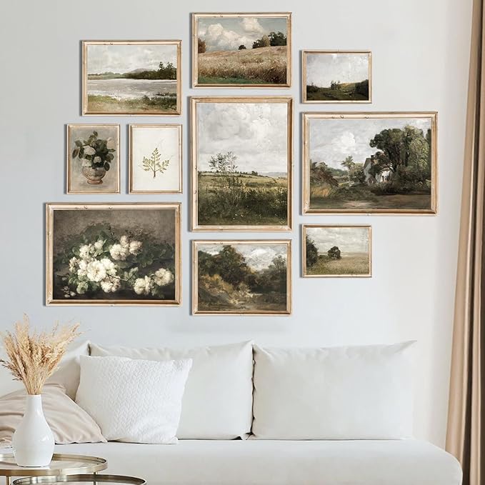uniro Vintage Wall Art Decor Prints Farmhouse Wall Decor Vintage French Country - Image 4