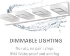 Ralbay Dimmable Bathroom Lights Modern 4 Lights Vanity Lights Fixtures Acrylic - Image 7