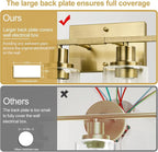 Indoi 4 Light Bathroom Light Fixtures, Brass Vanity Lights - Image 5