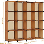 HOMIDEC Cube Storage Organizer 16-Cube Storage Shelf, Closet Organizer - Image 3
