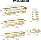 Shower Caddy, 5 Pack Shower Shelves - Image 2