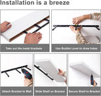 Fixwal Floating Shelves for Wall, Bathroom and Kitchen, for Storage, Room Decor - Image 7
