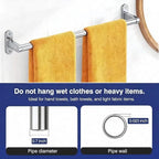 Powools Brushed Nickel Towel Rack - Image 2