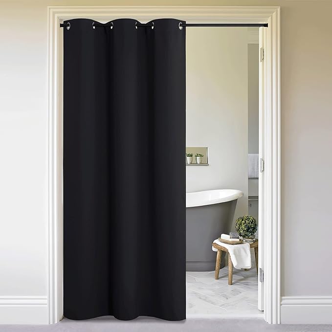 NICETOWN Faux Folding Accordion Doors, Front Door Curtains by NICETOWN