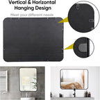 ZenStyle Black Metal Framed Rectangular Wall Mirror 22" x 30" Bathroom Mirror - Image 5