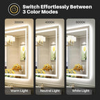 Briivue 28x32 Inch LED Bathroom Mirror - Image 4