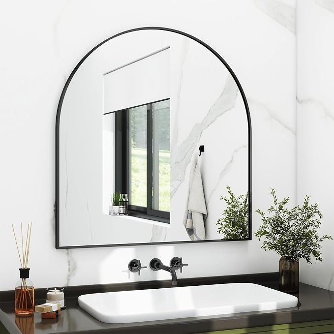 XRAMFY 31"x32" Arched Wall Mirror - Image 8