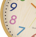 Foxtop 14 Inch Kids Wall Clock Silent Non-Ticking Battery Operated Colorful - Image 7