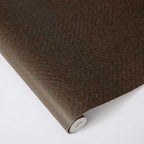 Tempaper x Jeremiah Brent Brown Textured Faux Grasscloth Parquet Removable Peel - Image 7