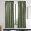 NICETOWN Sage Green Velvet Curtains 72 inches Long 2 Panels by NICETOWN