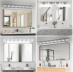 IZORRO LED Modern Bathroom Lights Fixtures, Chrome Acrylic Wall Lighting - Image 7
