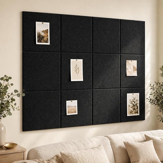 Large Cork Boards for Walls – 36" x 24" Self Adhesive Felt Wall Tiles - Image 8