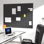 Cork Board Tiles for Wall with Push Pins, Removable 36" x 24" Slat Bulletin - Image 3