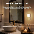 L LOHAS LED 3CCT Night Lights Plug into Wall 2-Pack, 0.3W Plug in Night Light - Image 2
