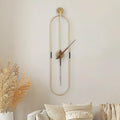 DRELIFAM Modern Oval Wall Clock Large Wall Clock by DRELIFAM