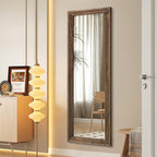 AAZZKANG Hanging Mirror Full Length Vintage Large Mirrors Wooden Framed 58"x20" - Image 4
