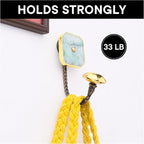 Indian Shelf Pack of 6 Stone Wall Hooks Decorative Modern - Image 6