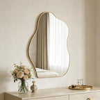 Ruomeng Irregular Wall Mirror Asymmetrical Mirror, Modern Decorative Wall Decor - Image 2