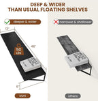 Heimlove Black Deep Floating Shelves - Image 3