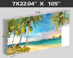 XMPMBM-Beach Palms Landscaping Fabric Wallpaper Tree Leaf Living Room Bedroom - Image 4
