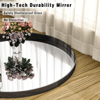 24 inch Round Bathroom Mirror, Wall Mounted Circle Mirror - Image 3