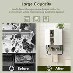 RUSTOWN Fluted Bathroom Wall Cabinet - Image 9