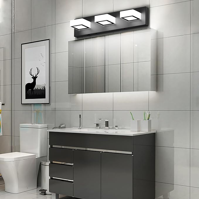 Ralbay 5 Color Temperature Modern LED Black Bathroom Vanity Lights Dimmable - Image 6