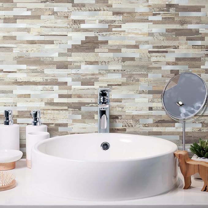 AULIGET 20 Sheets Peel and Stick Backsplash - Image 4