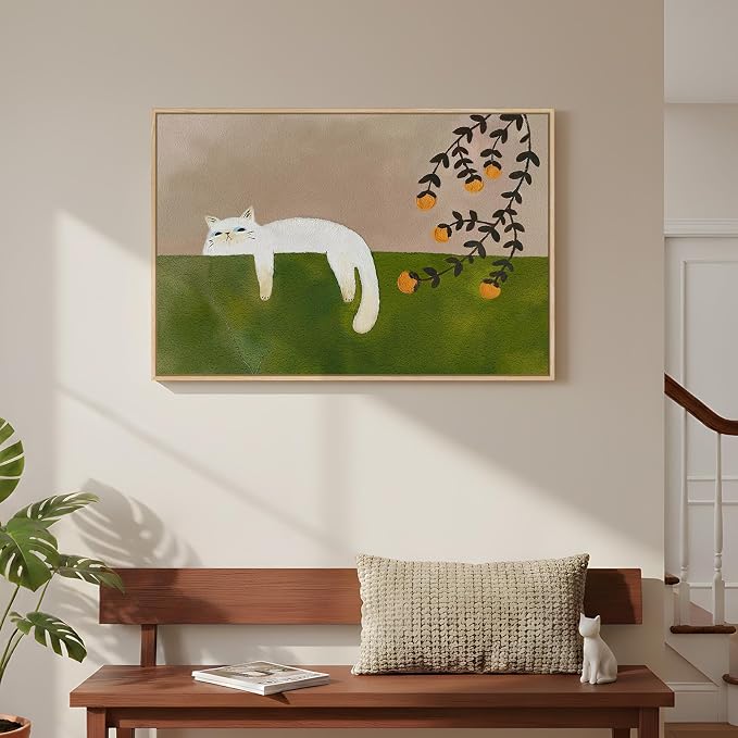 Framed Neutral and Green Wall Art - Image 3
