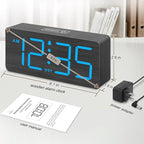 DreamSky Wooden Digital Alarm Clock - Image 6
