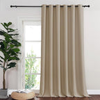 NICETOWN Blackout Sliding Door Curtains 84 Inch Length, Extra Wide Room Divider - Image 7